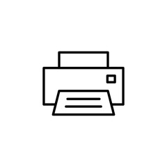 Print icon for web and mobile app. printer sign and symbol