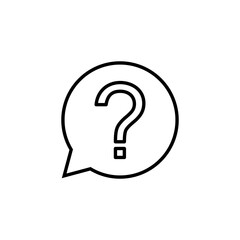Question icon for web and mobile app. question mark sign and symbol