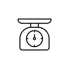 Scales icon for web and mobile app. Weight scale sign and symbol