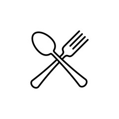 spoon and fork icon for web and mobile app. spoon, fork and knife icon vector. restaurant sign and symbol