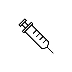 Syringe icon for web and mobile app. injection sign and symbol. vaccine icon