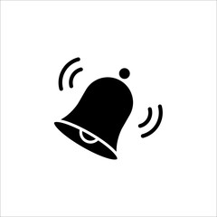 alarm ring signal icon vector. alarm clock vector icon isolated on white background, simple line outline style