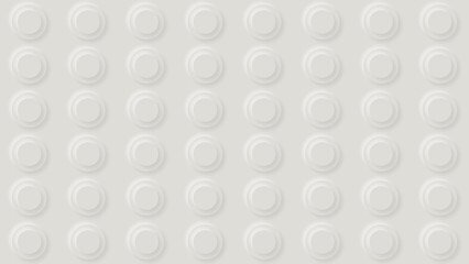 Trendy abstract vector background with white neomorphism circles design, 3d style.