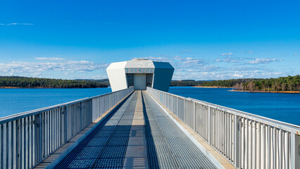 The North Dandalup Dam is part of Perth's Integrated Water Supply Scheme operated by. Water Corporation. It is one of 15 dams built since the 1920s.