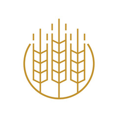 Wheat logo template