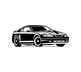 Muscle Car logo template for your company. transparent logo