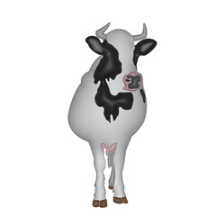 Cow in transparent background image