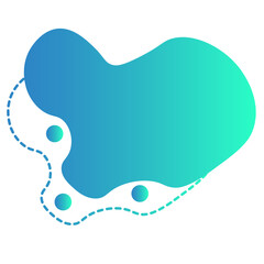 Gradient blop shapes. Abstract organic random forms. Liquid fluid backgrounds. Bubbles and splashes. Vector Memphis elements.