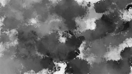 Black watercolor background for your design, watercolor background concept, vector.