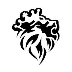 Lion king with crown	