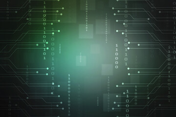 Abstract futuristic circuit board Illustration, Circuit board with various technology elements. Circuit board pattern for digital abstract technology background