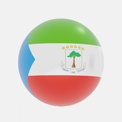 Fototapeta premium Equatorial Guinea flag icon or symbols
