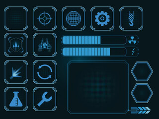 Tech Game UI Elements