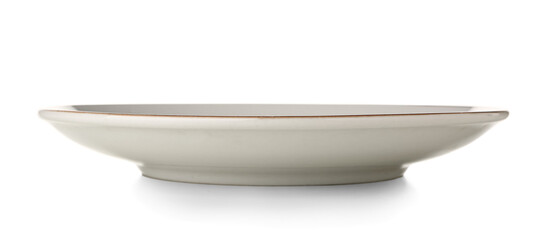 Clean plate on white background