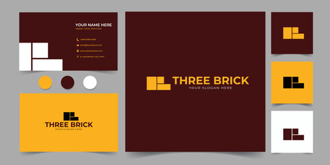 brick logo and business card design
