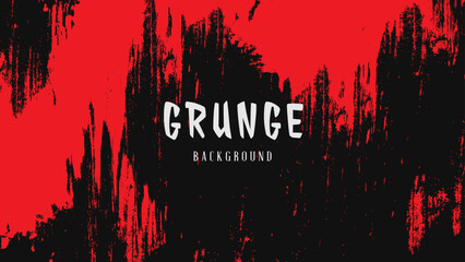 Abstract Black Red Grunge Texture Background Design