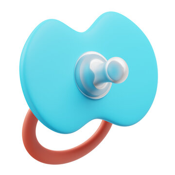 Pacifier Baby Stuff 3D Icon