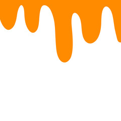 Orange Melting Effect Frame Decoration