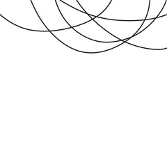 Line Cobweb Frame Decoration