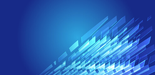 Obraz premium Business technology background composed of squares and polygon fragments