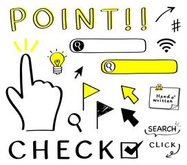 手書き検索イラスト