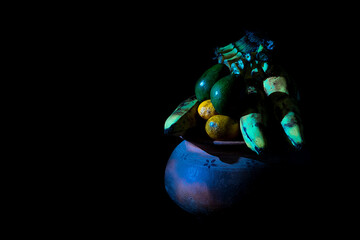 blue christmas balls