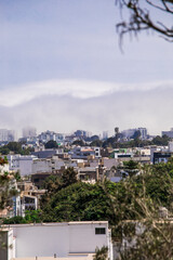Fototapeta premium City hills Landscape view from Loma Amarilla Surco District Lima Peru
