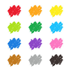 クレヨン素材　12色セット