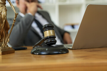 justice and law concept.Male judge Consultation and legal concepts, lawyers, 
