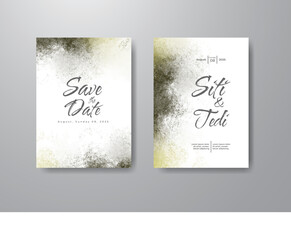 Save the date with watercolor background. Design for your invitation.
