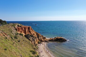 The cliff and the ocean