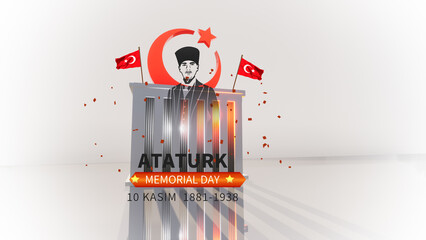 Ataturk Memorial Day Background