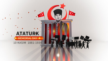 Ataturk Memorial Day Background