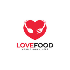 Love Eat Logo For Restaurant, Cafe, and Food Lovers