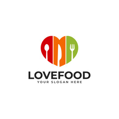 Colorful Food Logo For Restaurant, Cafe, Food Lovers