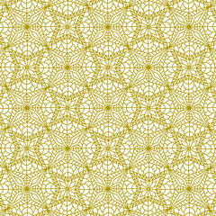 traditional gold line seamless pattern