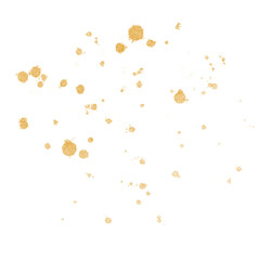 Gold Splatter Paint Splash