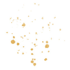 Gold Splatter Paint Splash