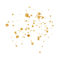 Gold Splatter Paint Splash