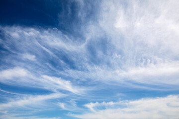 Blue sky background with clouds