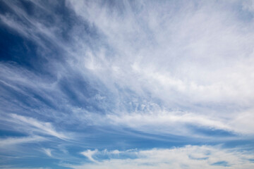 Blue sky background with clouds