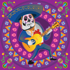 Dia De Los Muertos Day Of Dead Traditional Mexican Halloween
