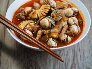 아시아 음식 매운 해물국, 짬뽕