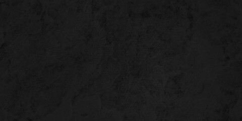 Dark Black stone cracked grunge concrete backdrop texture background anthracite panorama. Panorama dark grey black slate background or texture.	

