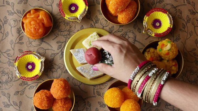 Diwali sweets Mango chum chum barfi petha Laddu Jalebi peda Indian sweet festival dish mithai Dussehra Holi ganesh chaturthi Ram navami Durga pooja ashtami Navratri Mumbai Kerala India Sri Lanka