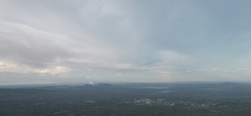 Aerial panorama on Nicaragua landscape