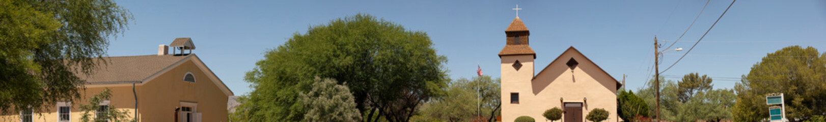 Daytime view of the historic downtown area of Tubac, Arizona, USA.