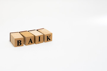 木ブロック　単語　言葉　インドネシア語　BAIK