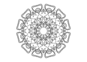 Mandala Design For Coloring Pages and Books