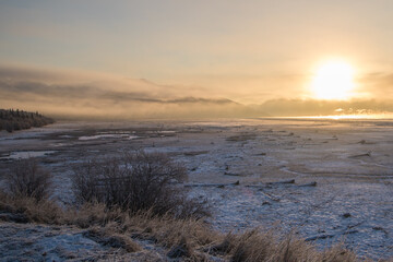 Sunrise over Cook Inlet